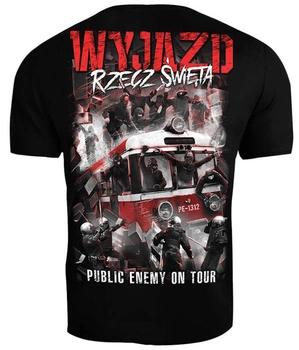 T-shirt PUBLIC ENEMY WYJAZD RZECZ ŚWIĘTA czarny