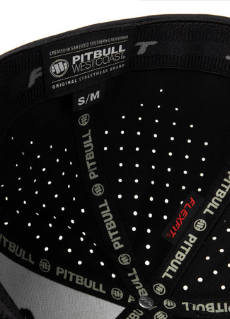 Czapka PIT BULL FULL CAP TECH LOGO WITH PERFORATED czarna