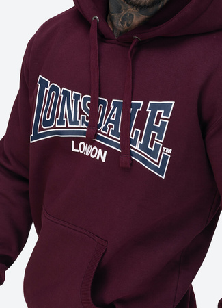 Bluza LONSDALE SELLAN bordowa kaptur