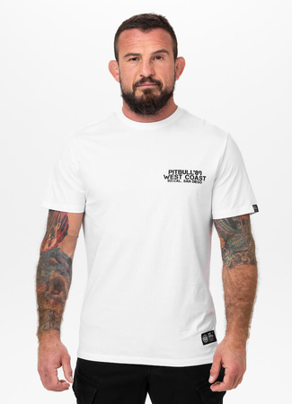 T-shirt PIT BULL DRIVING biały