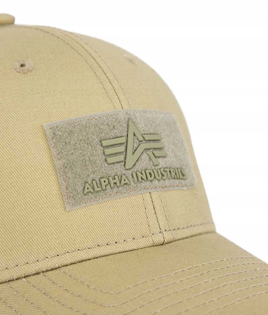 Czapka ALPHA INDUSTRIES VELCRO CAP beżowa (sand) 168903 14