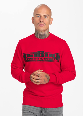 Bluza PIT BULL CLASSIC BOXING czerwona prosta