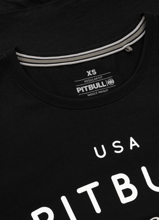 T-shirt damski PIT BULL USA CAL WMN czarny