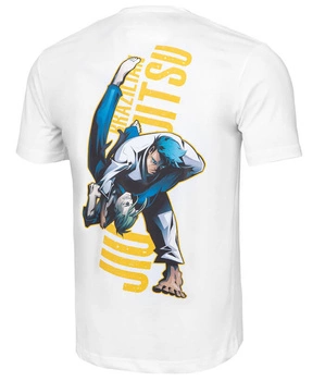 T-shirt PIT BULL  BJJ CHAMPIONS biały