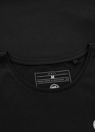 T-shirt damski PIT BULL SLIM FIT LYCRA SMALL LOGO WMN czarny