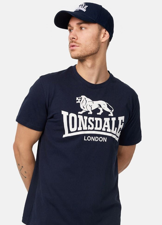 T-shirt LONSDALE LOGO granatowy