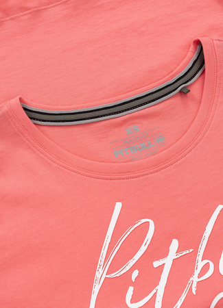 T-shirt damski PIT BULL SD WMN koralowy 