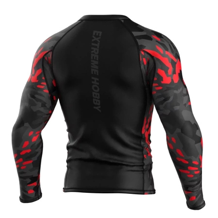 Longsleeve Rashguard EXTREME HOBBY BLACK PANTHER czerwony