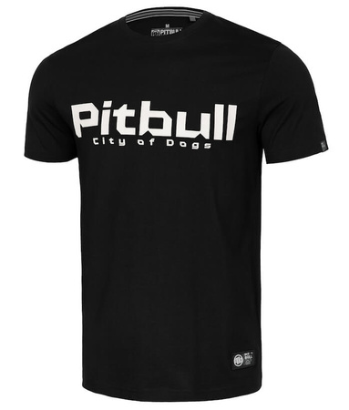 T-shirt PIT BULL CITY OF DOGS czarny