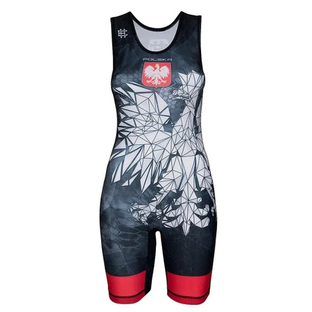 Trykot Zapaśniczy Damski Polska Camo