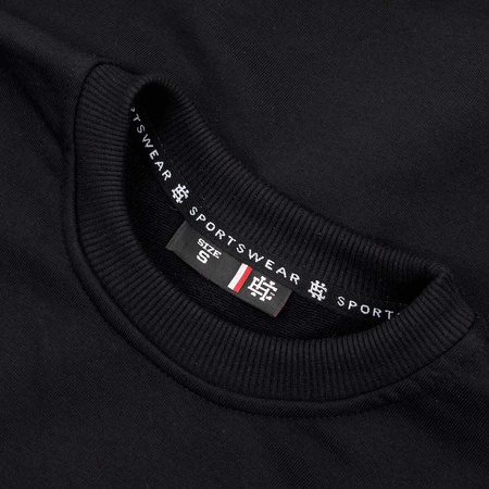 Bluza EXTREME HOBBY CREWNECK HASH LINE 2021 czarna prosta