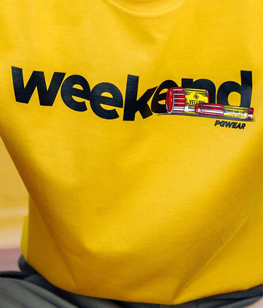 T-shirt PGWEAR WEEKEND żółty