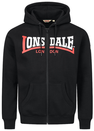 Bluza LONSDALE GARRIGILL czarna rozpinana