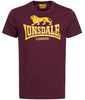 T-shirt LONSDALE LOGO bordowy