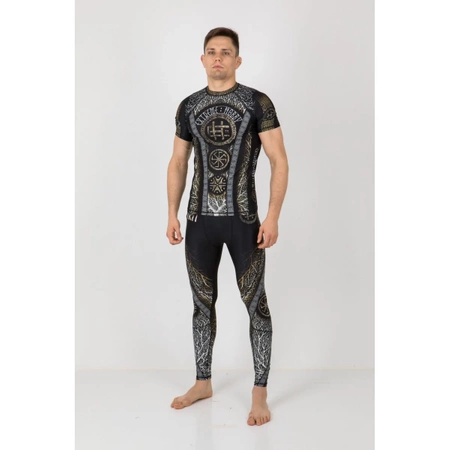 Short sleeve rashguard EXTREME HOBBY SLAVIC SPIRIT czarny