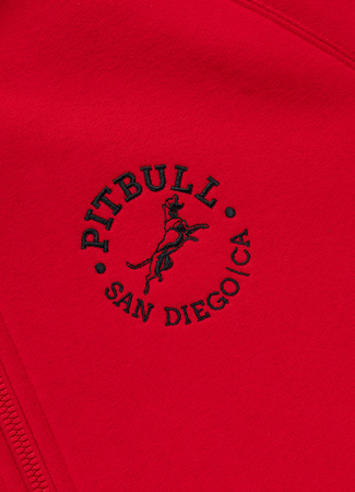 Bluza PIT BULL SAN DIEGO CA czerwona rozpinana