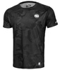 Rashguard PIT BULL MESH NET CAMO czarny krótki rękaw