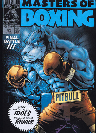 T-shirt PIT BULL MASTERS OF BOXING czarny