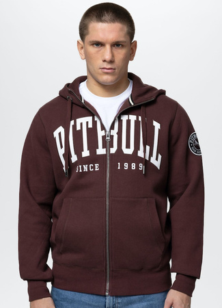 Bluza PIT BULL NORTON bordowa rozpinana