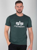 T-shirt ALPHA INDUSTRIES BASIC zielony (navy green) 100501 610