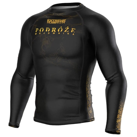 Longsleeve Rashguard EXTREME HOBBY PODRÓŻE WOJOWNIKA czarny