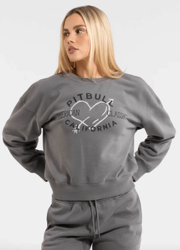 Damska bluza PIT BULL MANZANITA HEART WMN grey prosta