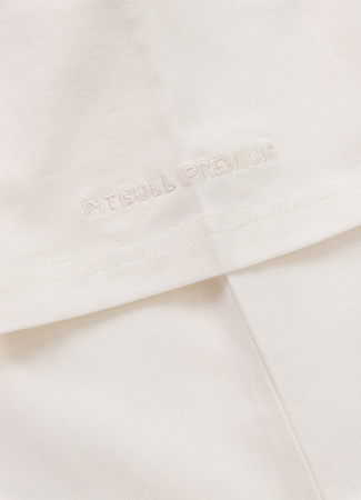 T-shirt PIT BULL USA CAL 140 spandex biały (off white)