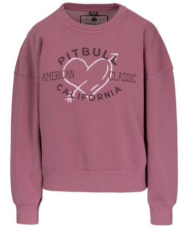 Damska bluza PIT BULL MANZANITA HEART WMN pink prosta