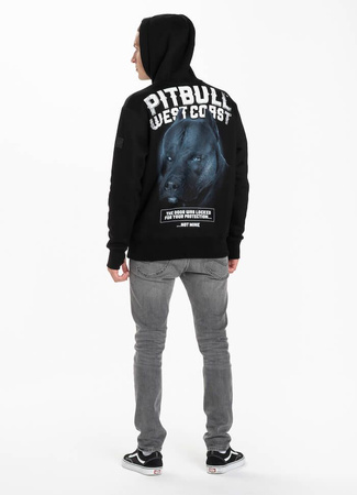 Bluza PIT BULL BLACK DOG czarna kaptur