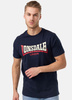 T-shirt LONSDALE TWO TONE granatowy