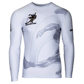 Longsleeve rashguard EXTREME HOBBY WRESTLING biały