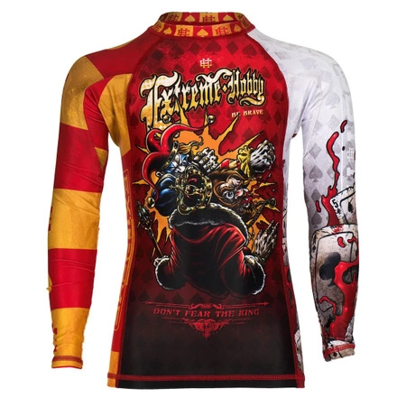 Longsleeve rashguard kids EXTREME HOBBY KILLER CARDS 2 czerwony