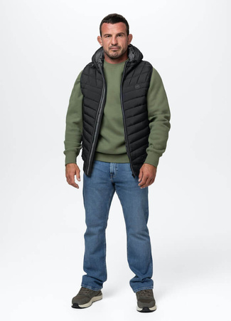 Bezrękawnik PIT BULL NAYLOR HOODED czarny