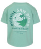 T-shirt damski PIT BULL Oversize PLANET SURF light mint