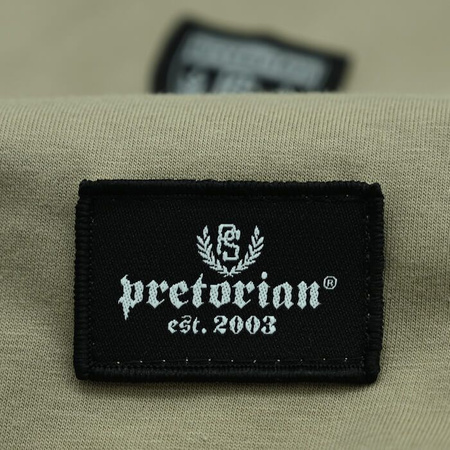 T-shirt PRETORIAN MILITARY LOGO piaskowy