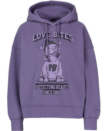Damska bluza PIT BULL Washed LOVIA LOVE BITES WMN dusty grape