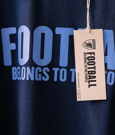 T-shirt PGWEAR FOOTBALL BELONGS TO THE PEOPLE granatowy