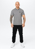 POLO PIT BULL Jersey slim fit SMALL LOGO szare (grey)