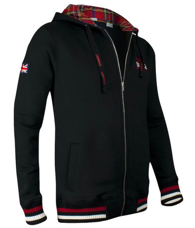 Bluza LONSDALE LANCASTER czarna rozpinana