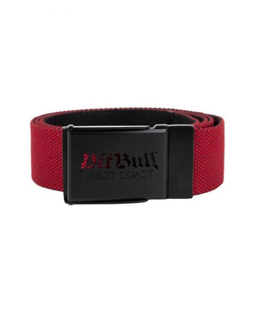 Pasek PIT BULL OLD LOGO czerwony