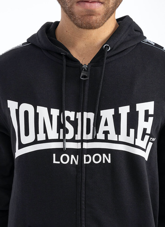 Bluza LONSDALE BIGTON czarna rozpinana