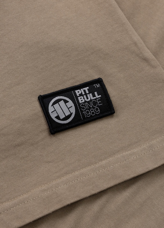 T-shirt PIT BULL USA CAL 210 GSM BRUSHED dark sand