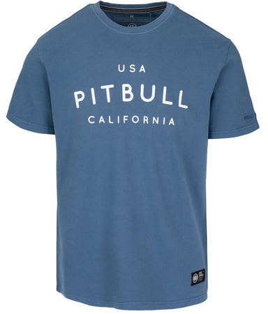 T-shirt PIT BULL USA CAL 210 GSM BRUSHED shade blue