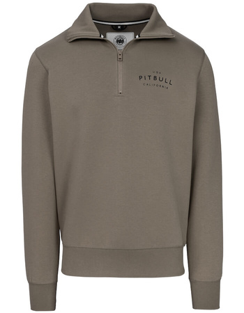 Bluza PIT BULL SAMPSON HALF ZIP brązowa (taupe)