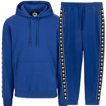 Komplet dresowy PIT BULL Tricot Terry TAPE NUGGET niebieski (electric blue) kaptur