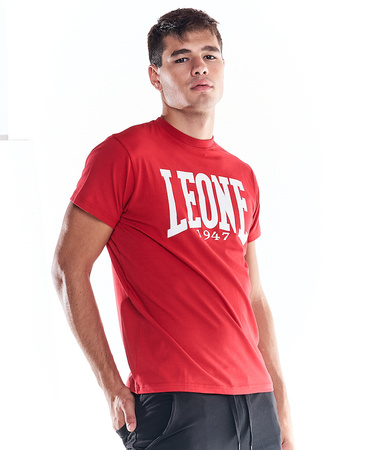 T-shirt LEONE BIG LOGO czerwony