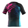 Short sleeve rashguard kids  EXTREME HOBBY VIVID BULTERIER różowy