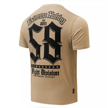 T-shirt EXTREME HOBBY 58 DIVISION beżowy