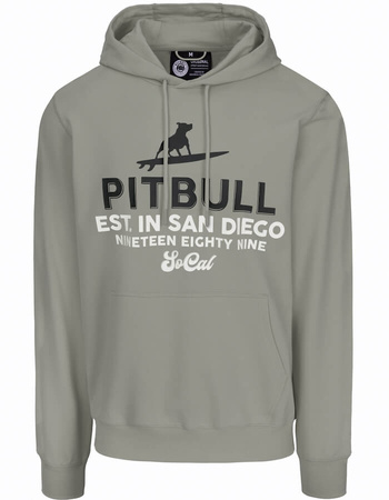 Bluza PIT BULL Tricot Terry SURFING DOG dusty salvia kaptur