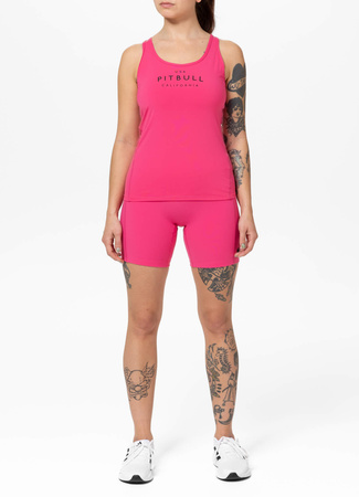 Damski Tank top sportowy PIT BULL AVENIDA WMN malinowy